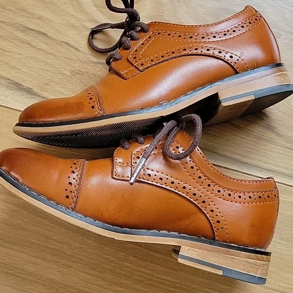 *3/$15* Bruno Marc Brown Boys Dress Shoes Size 10 - Picture 8 of 10